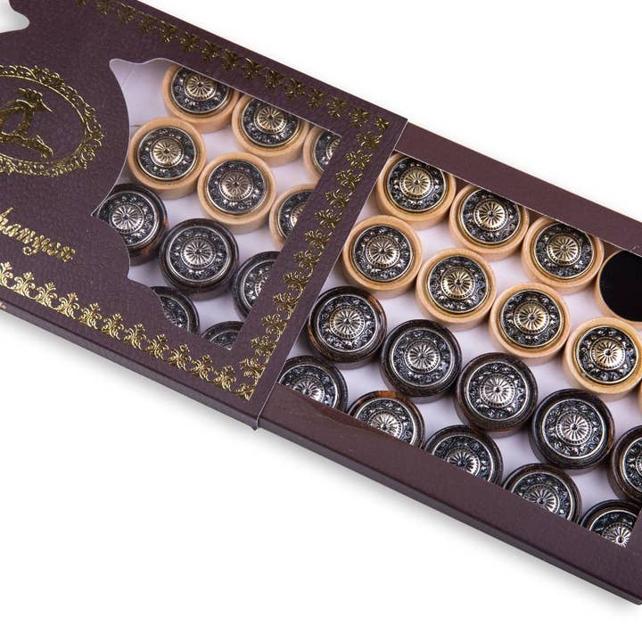 Backgammon pieces Ornamental motif for wholesale by Hrachya Ohanyan