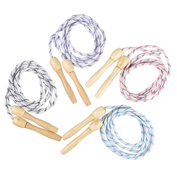 La Luna Bella - Toys - Wholesale Sporting accessories - JUMP ROPE WOODEN HANDLE 7 FT LLB Sporting Accessories3