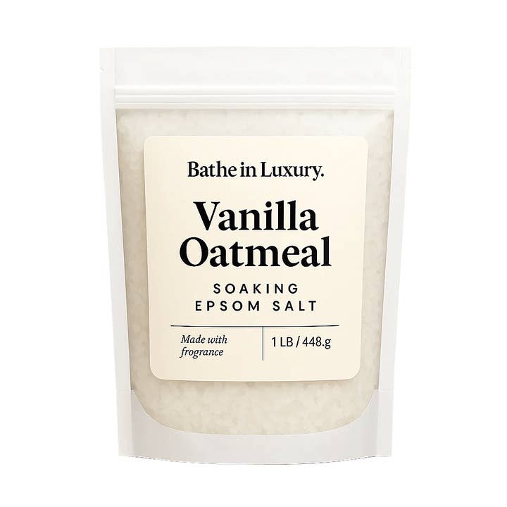 Sal de Epsom com Aveia e Baunilha – Banho de Imersão Suave e Confortante por atacado de Bathe in Luxury