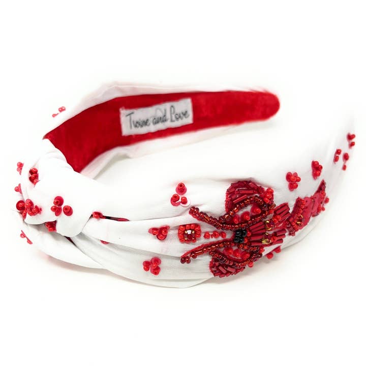 Hand Beaded Lobster Knot Headband for wholesale by Twine and Love