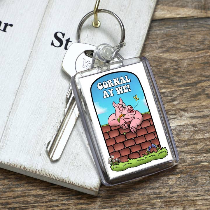 Gornal chez nous ! Porte-clés pour la vente par Black Country Cards