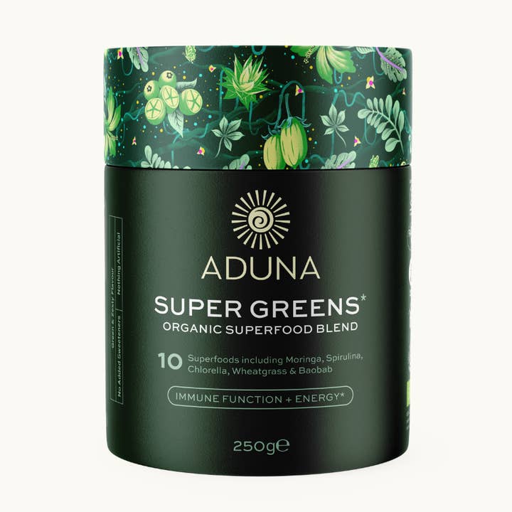 Super Greens Superfood Blend | Immunity & Energy | 275g for wholesale by Aduna Superfoods