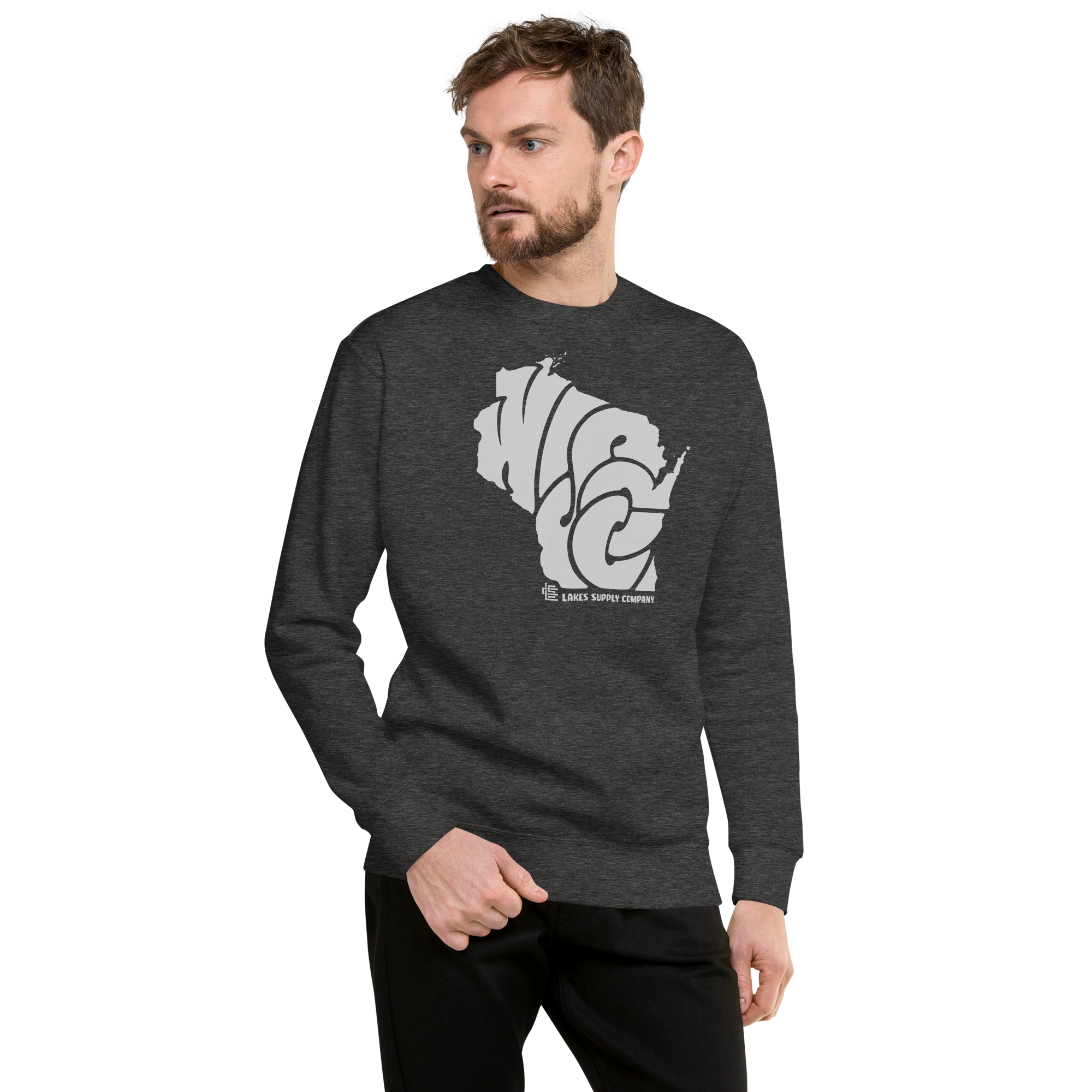 Lakes Supply Co. - Wholesale Graphic Sweatshirt - Unisex - Wisconsin State Sweatshirt3