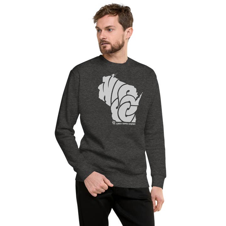 Lakes Supply Co. - Wholesale Graphic Sweatshirt - Unisex - Wisconsin State Sweatshirt3