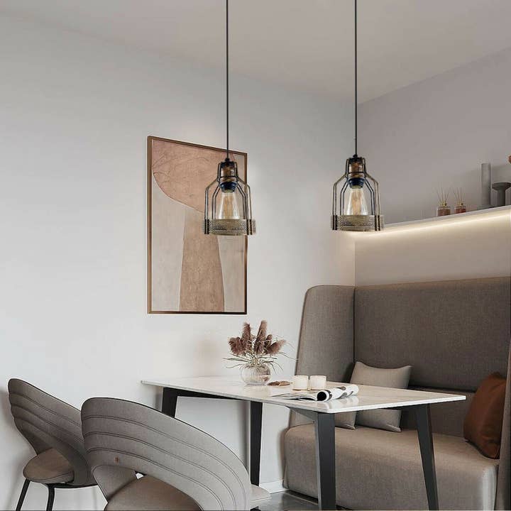 Ledsone – Großhandel Kronleuchter/Hängeleuchte – Vintage Retro Industrie-Deckenpendelleuchte für Wohnzimmer und Küche2