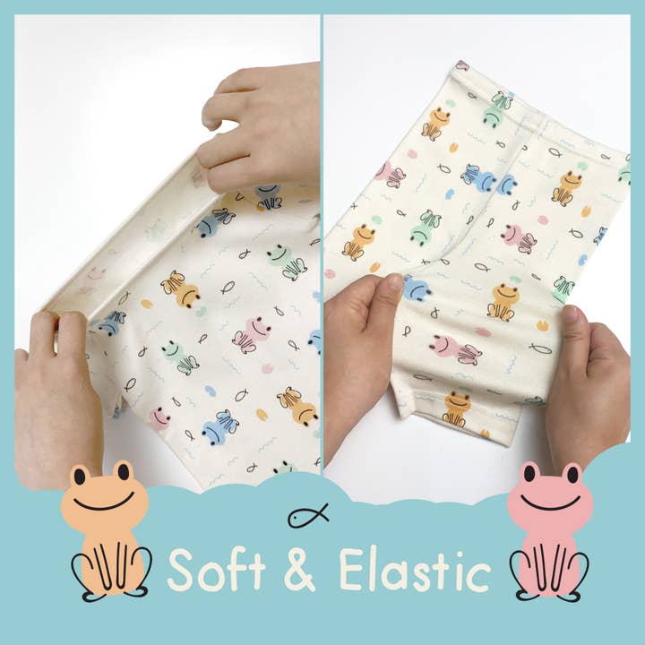 WithOrganic – wholesale Pyjamasset - Barn – Ekologisk smal pyjamas Shorts Set - groda4