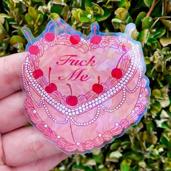 Fuck Me Cake Sticker for wholesale by Advbelle Arts LLC