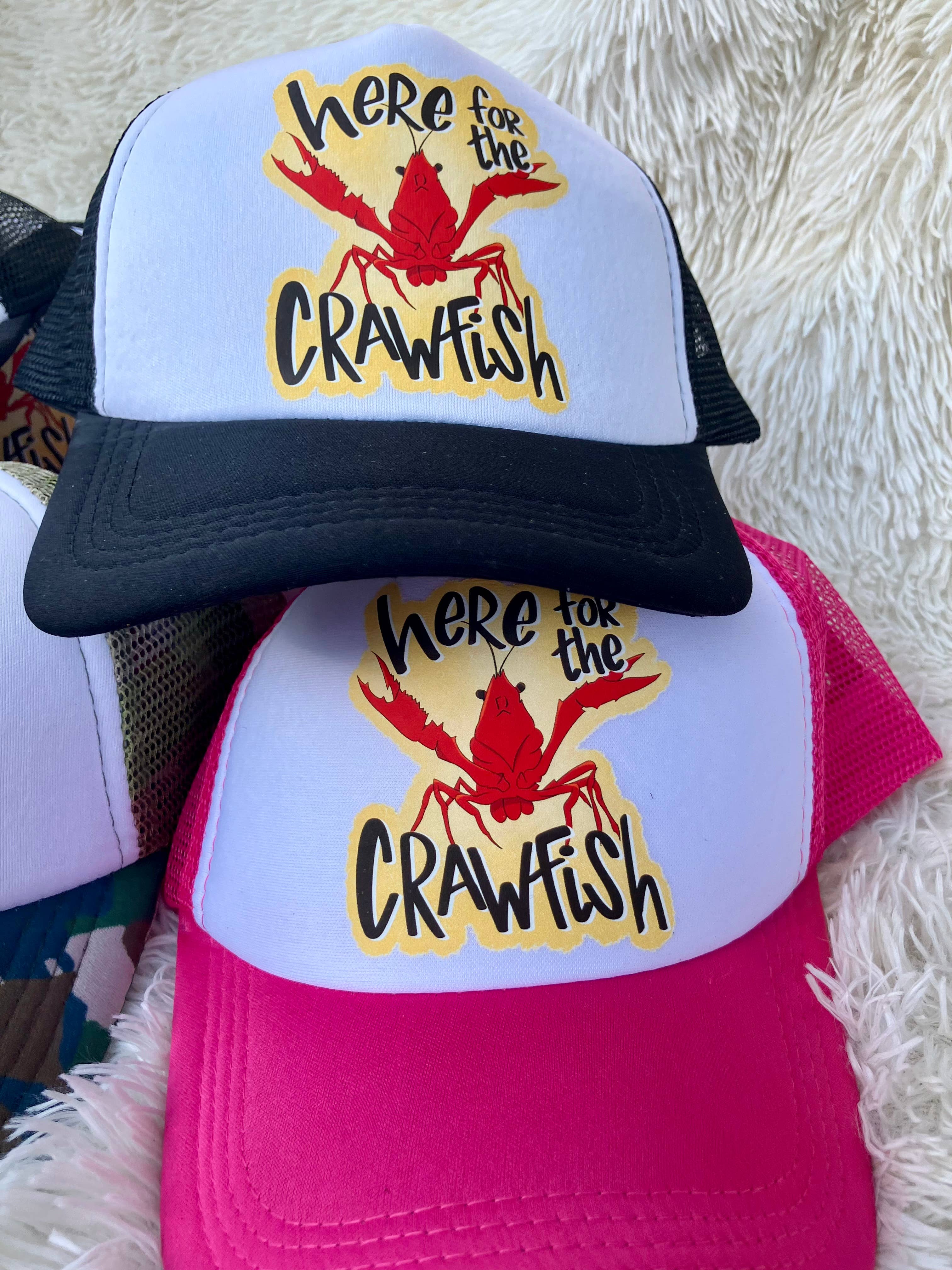 on the Bayou - Wholesale Trucker Hat - Women's - Here for the crawfish trucker hat5