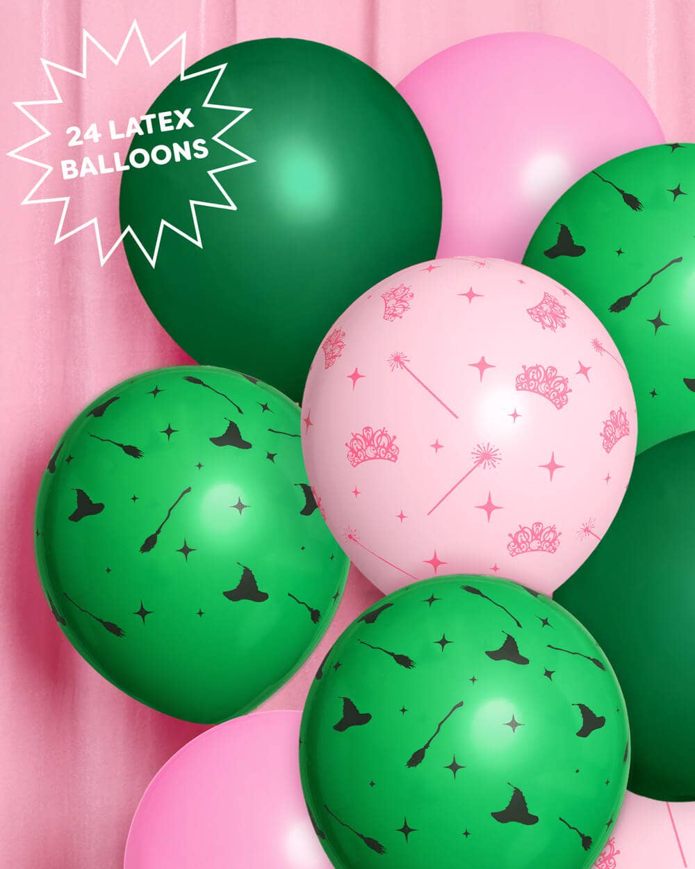 xo, Fetti - Wholesale Balloon - Pink Green Witch Balloons | Halloween Party Decor, Witch1