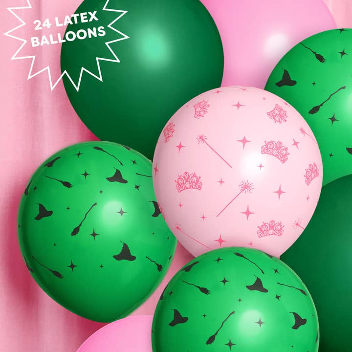 xo, Fetti - Wholesale Balloon - Pink Green Witch Balloons | Halloween Party Decor, Witch1