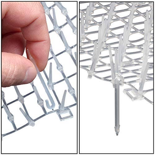 Tapix – wholesale Pet mat – Dog – Cat Scat Mat Clear with Spikes 8 feet x 12 inches with 6 Staples