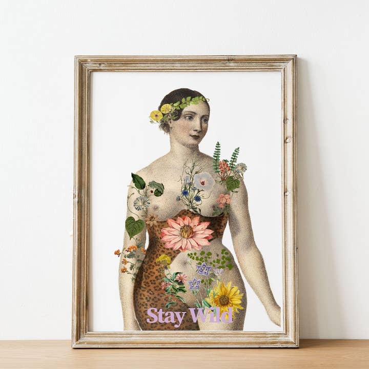 PRRINT! - Wholesale Art Print - Feminist Art Stay Wild Woman3