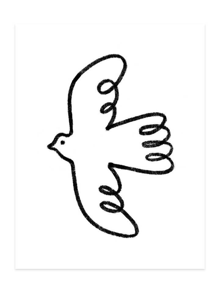 Dove Art Print for wholesale by Allison Poplett