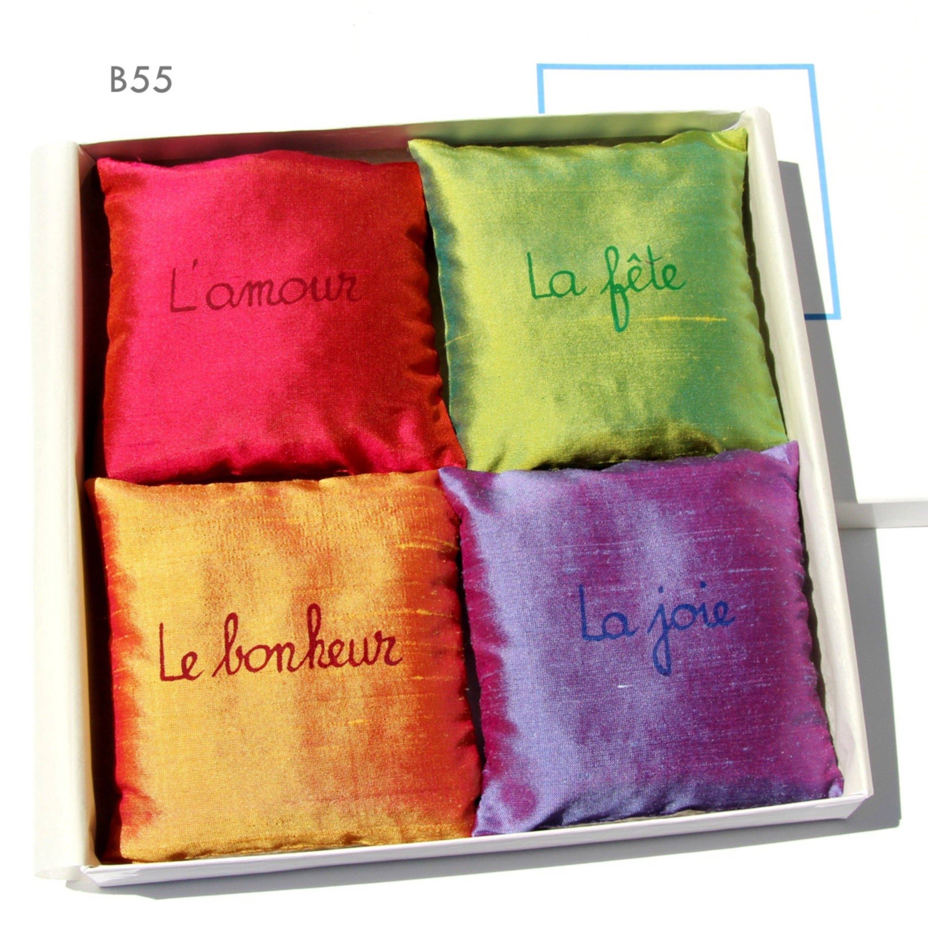 Estelle Billot - Wholesale Sachet - 4 silk lavender sachets - 5 color sets - Mothers' Day gift2
