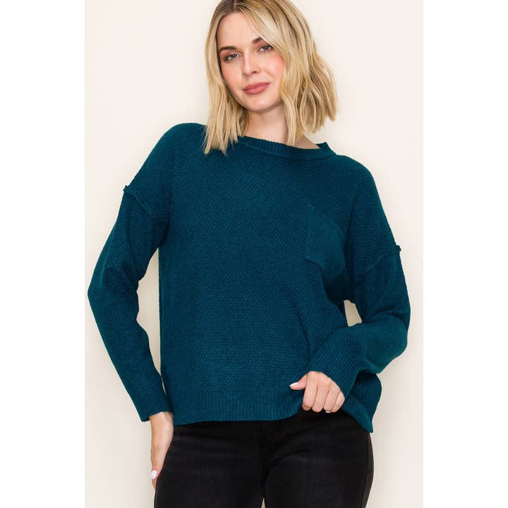 STACCATO – Großhandel Strickpullover – Damen – RUNDHALS-WAFFELPULLOVER-SWEATER16