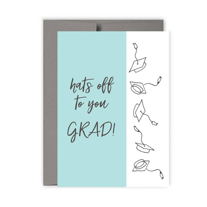 Hats Off To You Grad Card for wholesale by Hue Complete Me