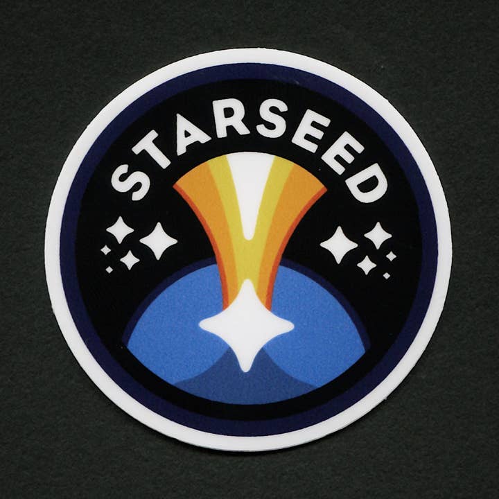 Starseed Sticker (Circle) for wholesale by Starseed Supply Co.