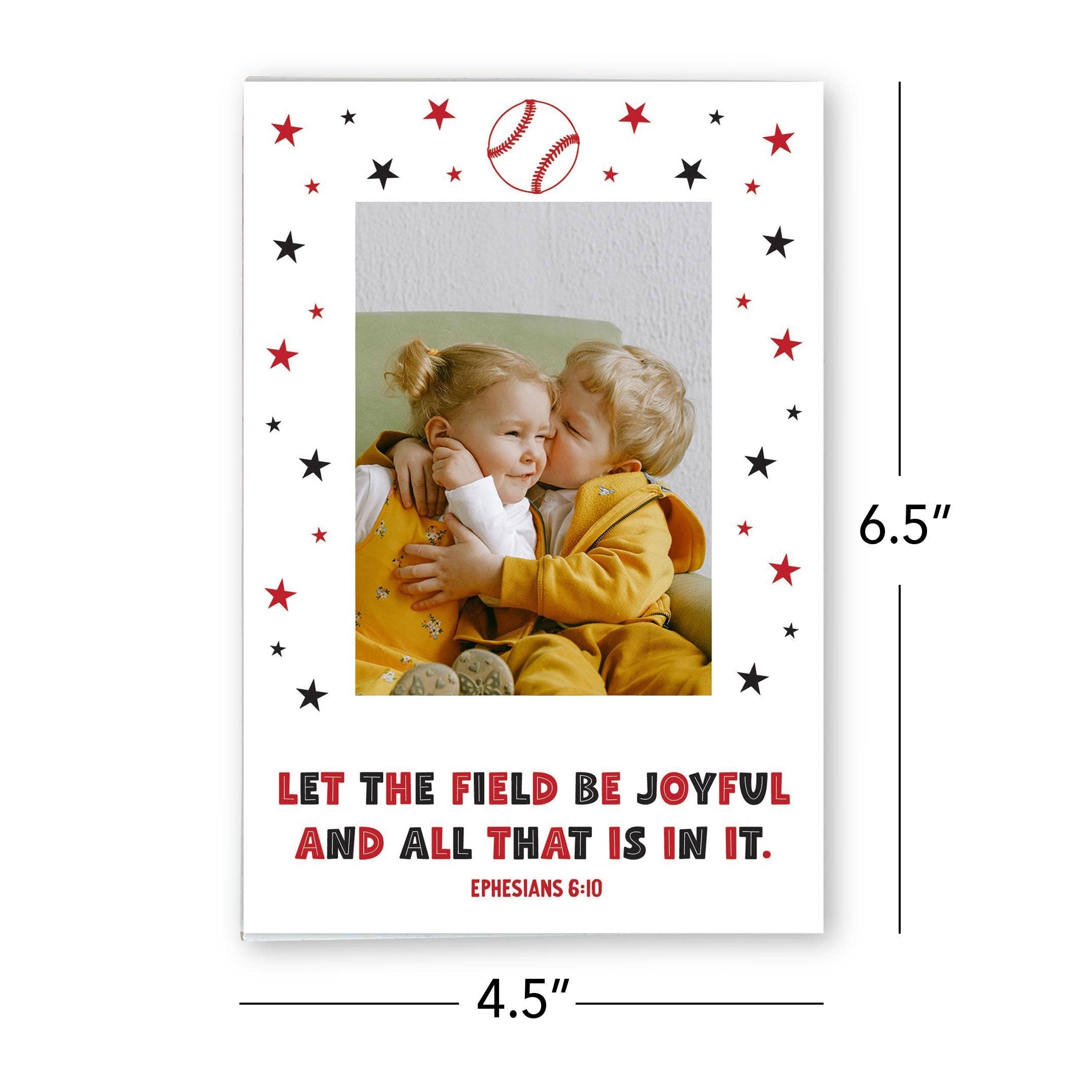 Clairmont & Co - Wholesale Picture Frame - Baseball Frame, Let The Field Be Joyful Baseball3