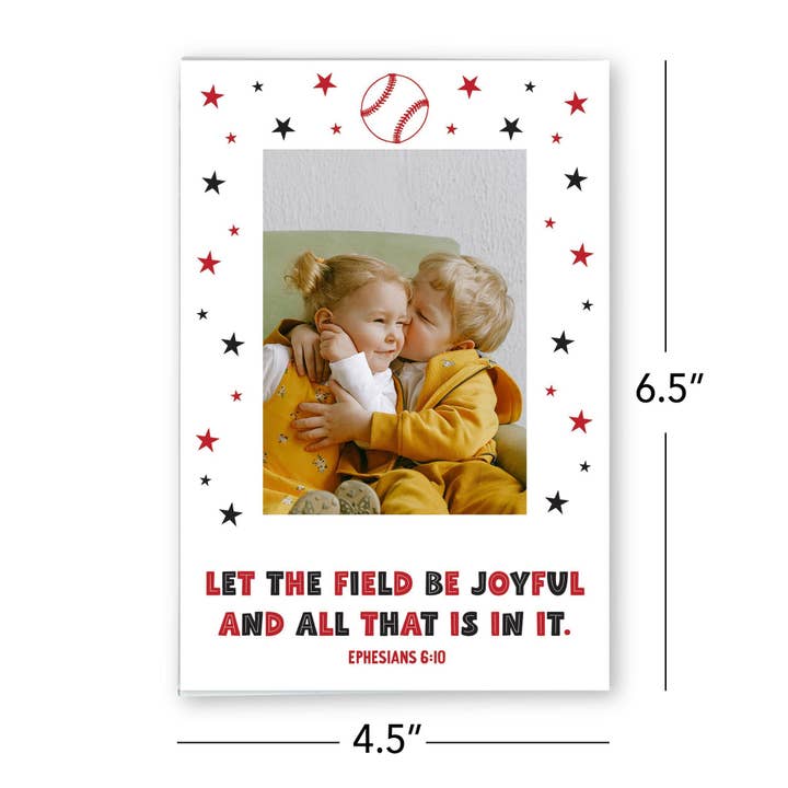 Clairmont & Co - Wholesale Picture Frame - Baseball Frame, Let The Field Be Joyful Baseball3