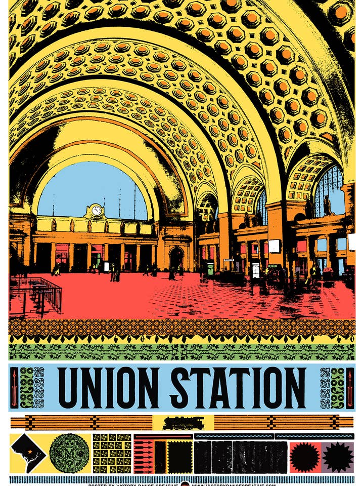 Union Station DC zeefdruk voor wholesale door Victory Dance Creative