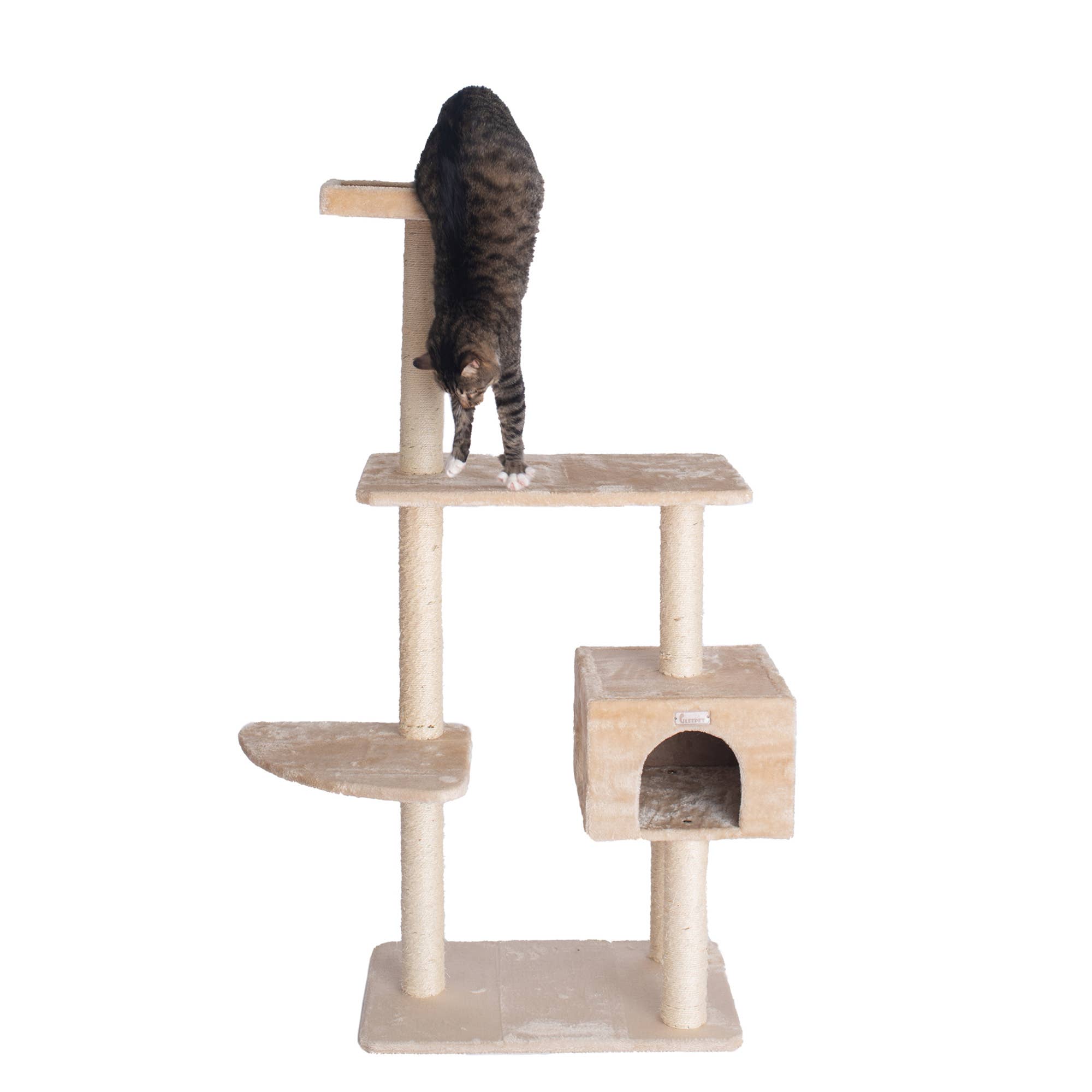Armarkat - Wholesale Pet Scratcher - Cat - GleePet 57-Inch Cat Tree  Real Wood Cat Perches Bge5