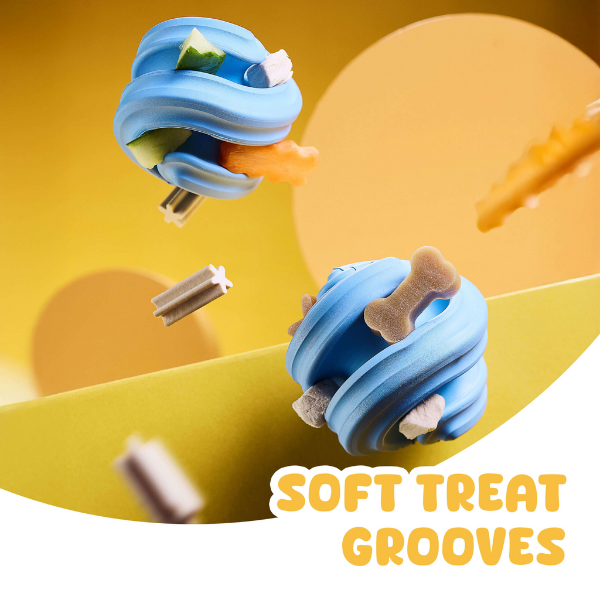 Poochie-Pets - Wholesale Pet Chew Toy - Dog - Geo-Hex Natural Rubber Enrichment Dog Toy
5