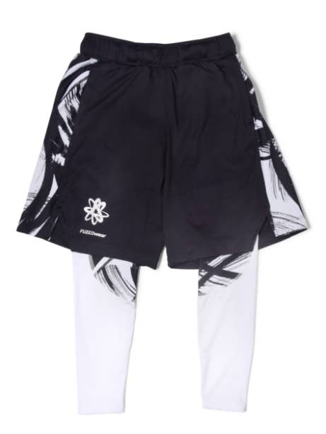 Launch Sheggings- Black Shorts & White Full Length Leggings for wholesale by FUZEDwear