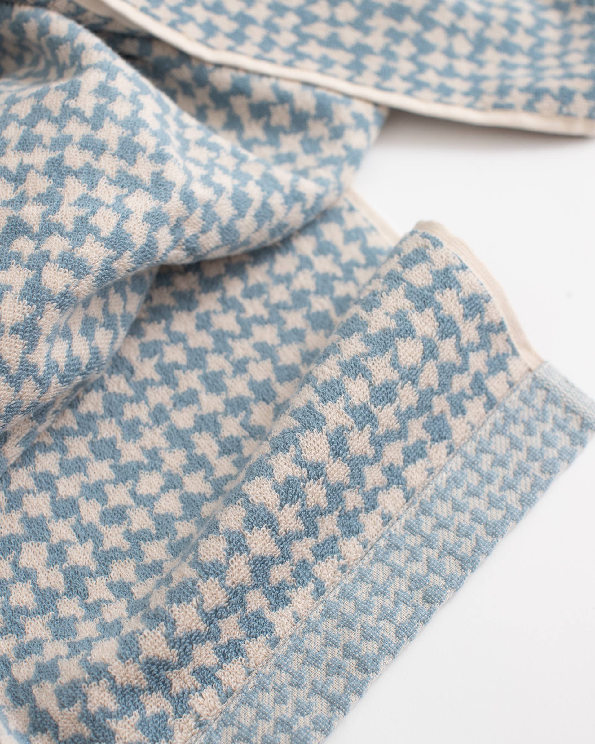 Fridah Worldwide - Venta al por mayor Toalla de manos - Toalla de mano - Pata de gallo en NIEBLA AZUL1