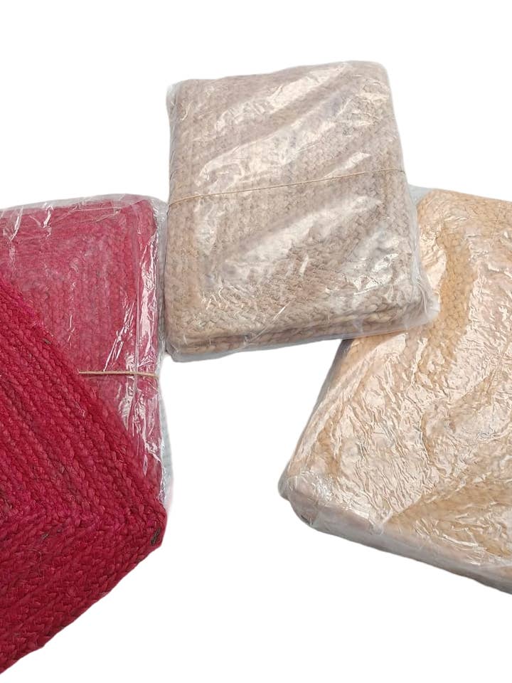 TOVAGLIA RETTANGOLARE/PIASTRA BASSA IN JUTA - 28x43 CM  per la vendita all'ingrosso da parte di Intertrade s.a