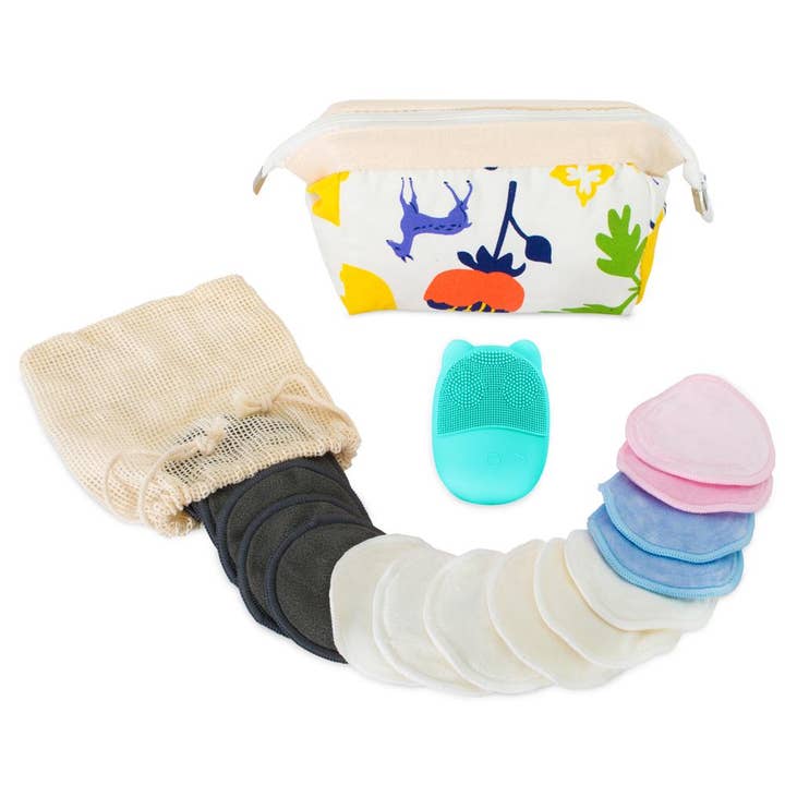 ViBelle Silicone Facial Cleansing Brush Gift Set-Green for wholesale by ViBelle