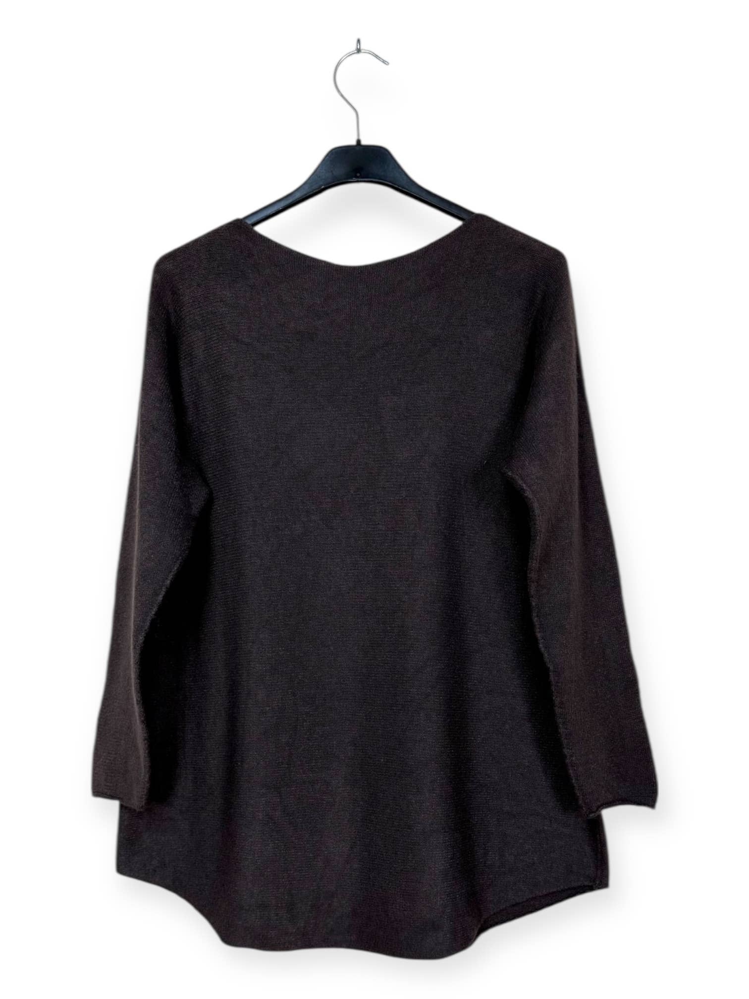 Lucky Nana - Wholesale Knit Sweater - Women's - AH 3167 - V-Neck Sweater with Bichette Flocking27