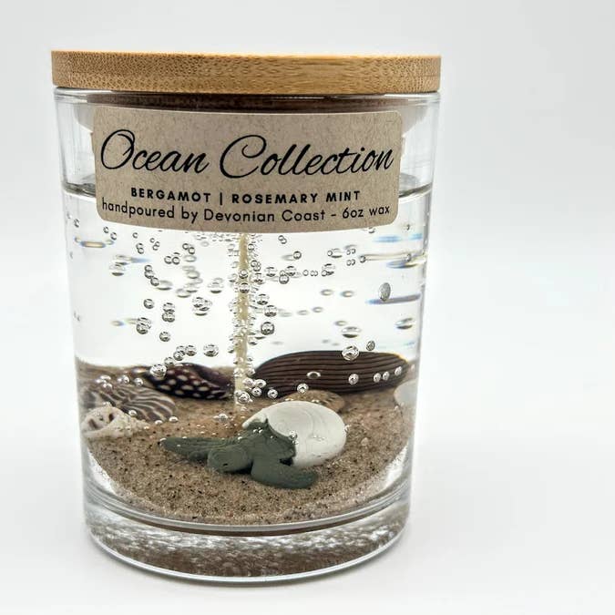 Devonian Coast - Wholesale Novelty Candle - Sea Turtle Hatchling Gel Candle – Medium 6oz Wax3