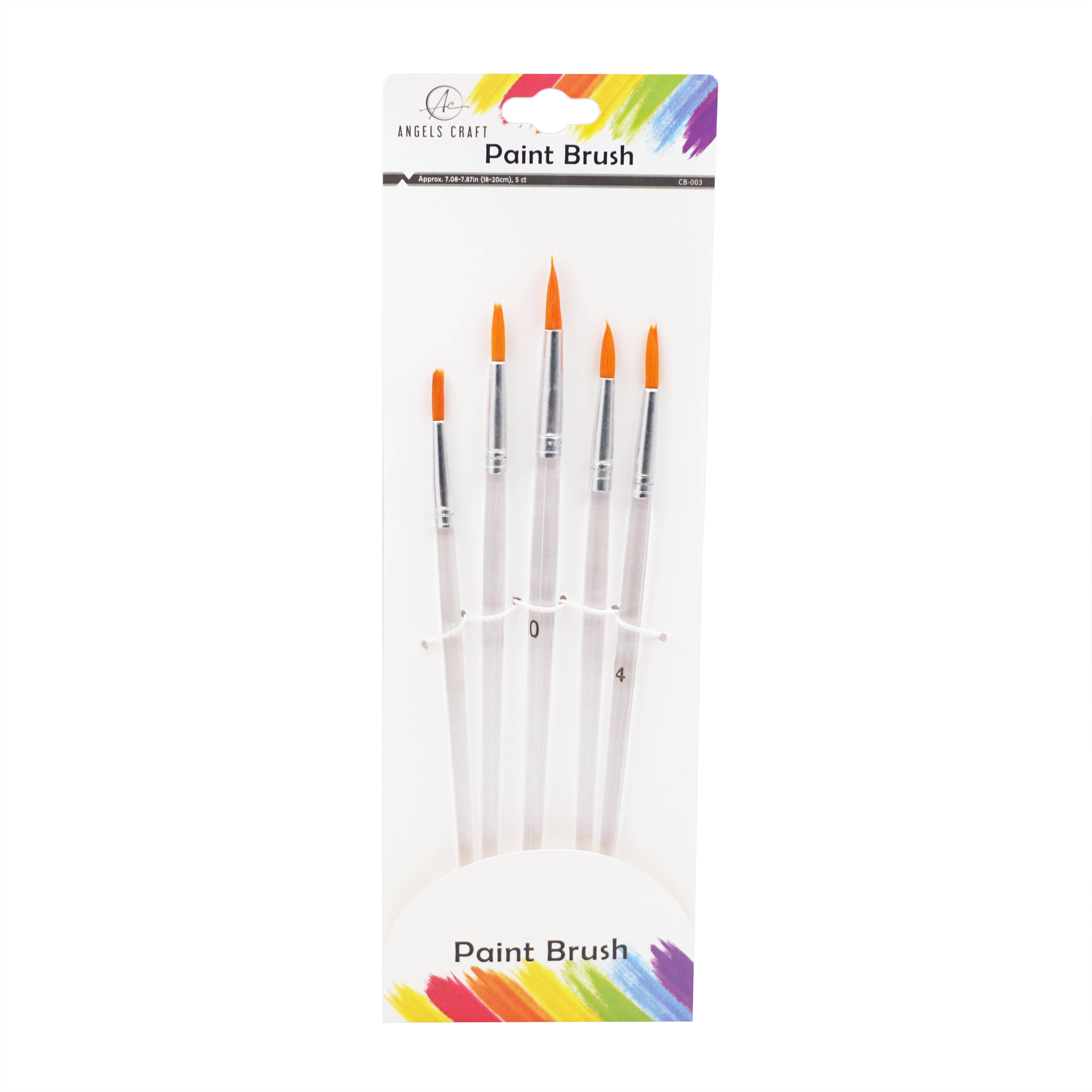 Angels Craft - Wholesale Paint/Wax Brush - Paint Brush Set, 5-ct (6 styles available)2
