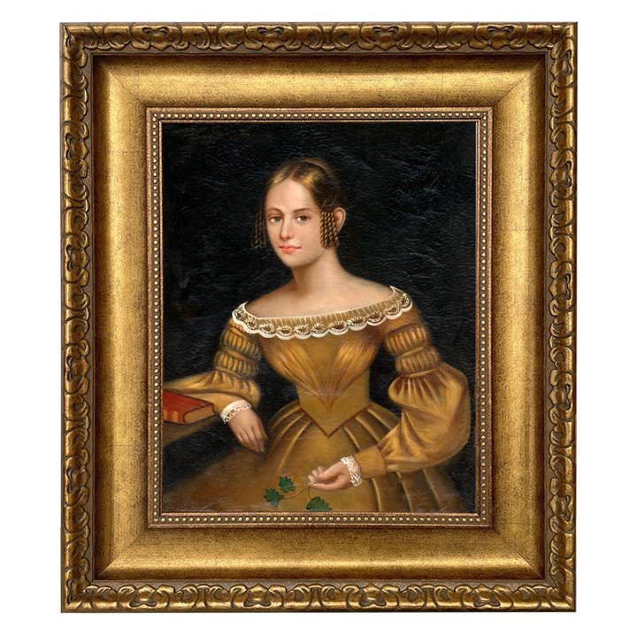 Madison Bay Co. - Historical Home Decor Reproductions - Wholesale Painting/drawing - Portrait of a Woman in Yellow Dress Painted Print on Canvas14