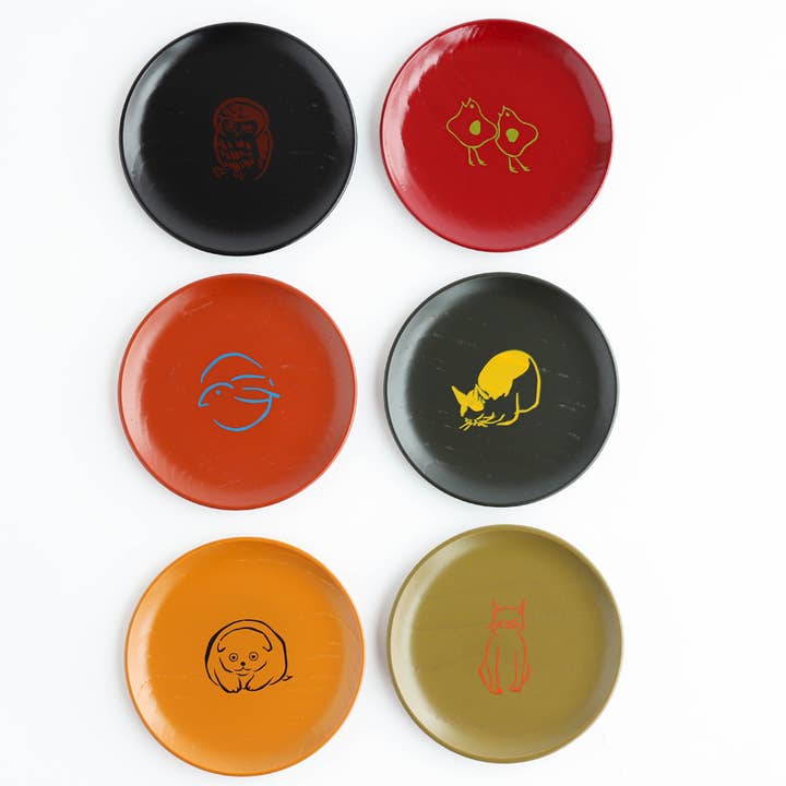 isuke - Wholesale Serving Plate - Small Plate "Animal" | Handcrafted Japanese Wooden Plate9