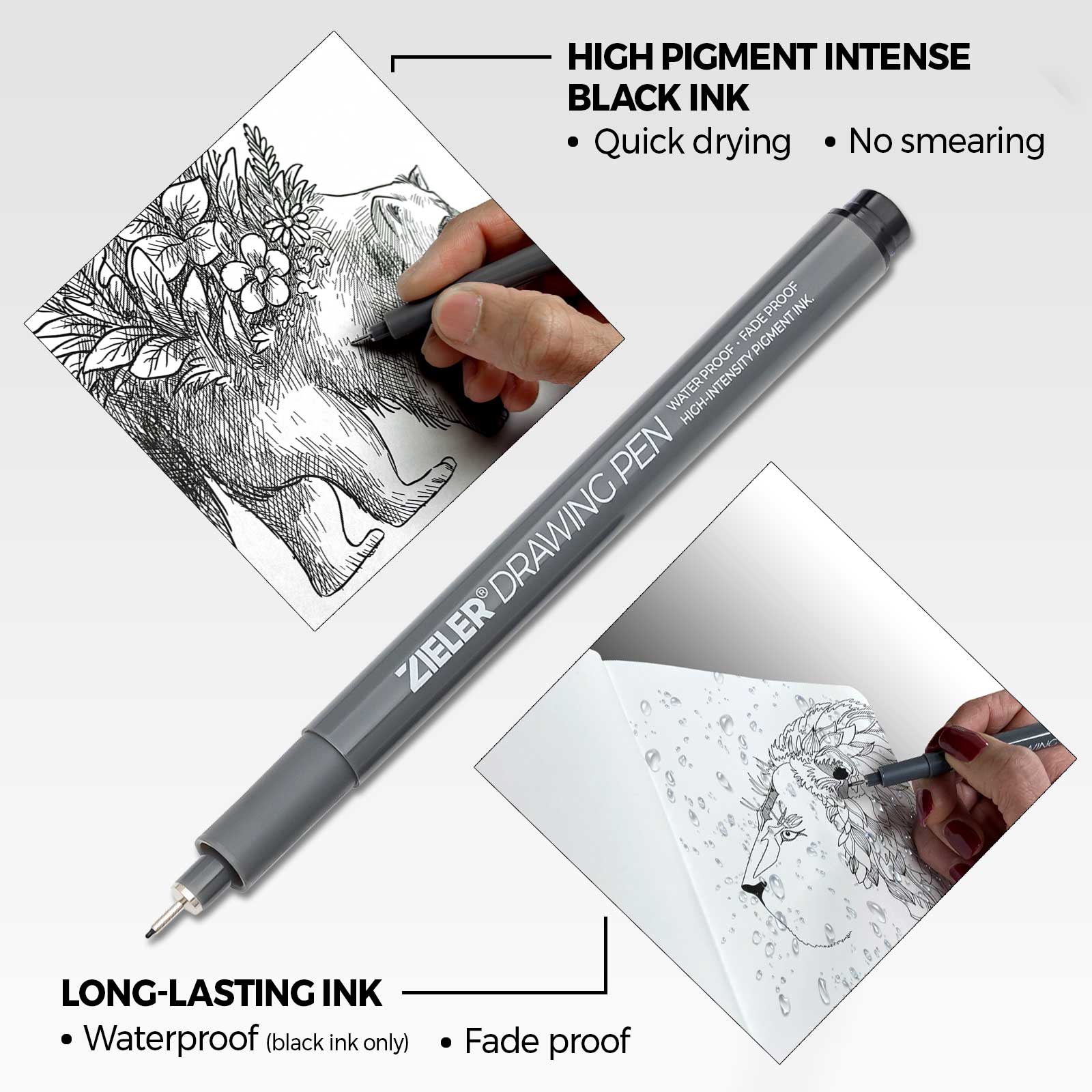 Zieler – wholesale Pen – Fineliner Drawing Pens Starter Set - Zieler5