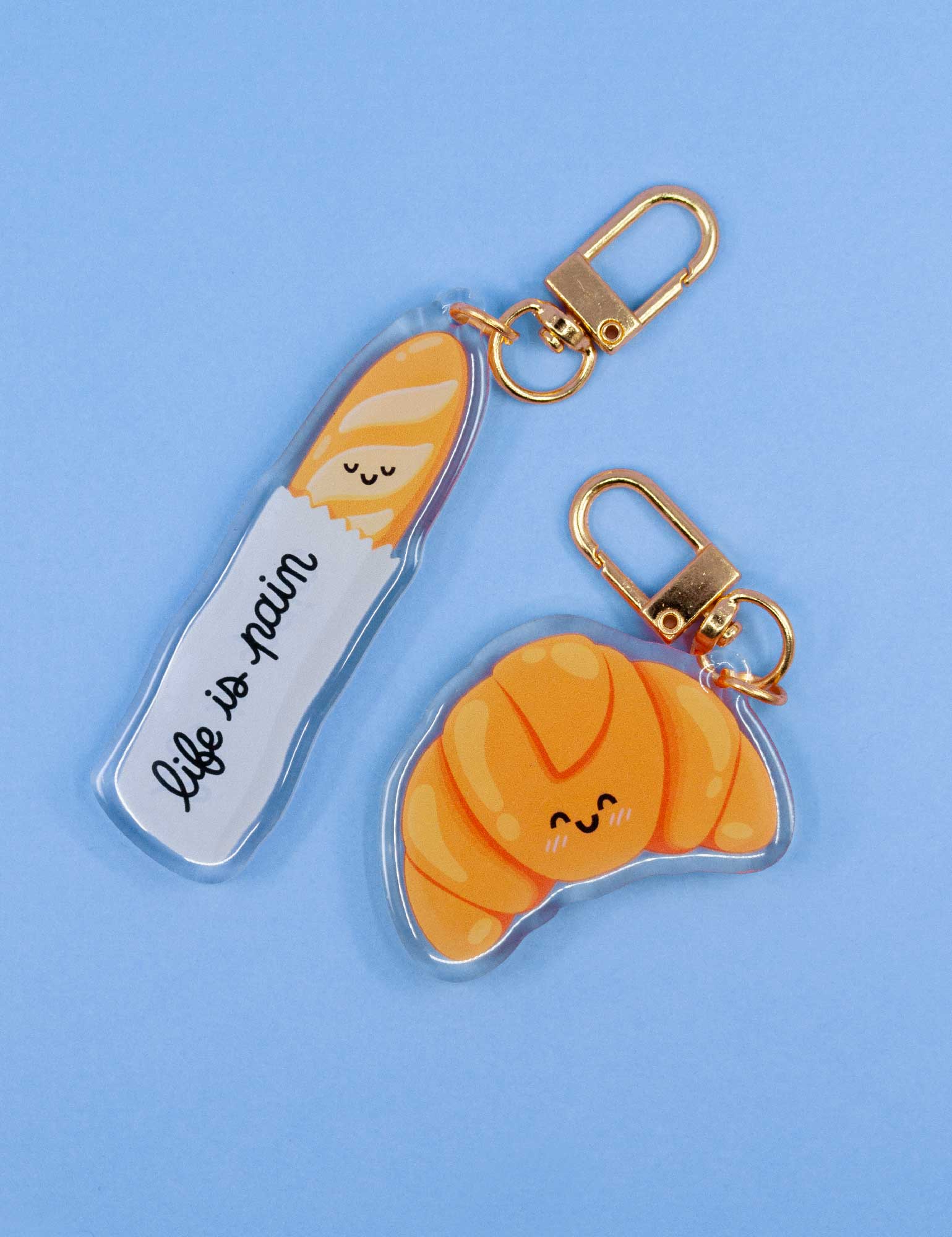 Joanna Behar - Wholesale Keychain - Women's - "Life is Pain" Baguette Acrylic keychain3