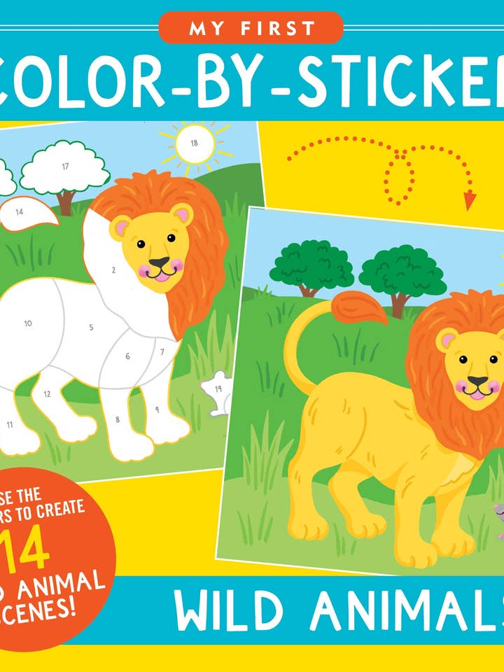 My First Color-by-Sticker Book -- Wild Animals for wholesale by Peter Pauper Press