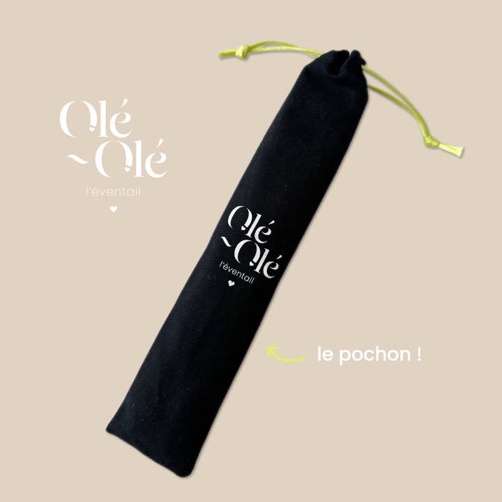 Olé-Olé - Wholesale Handheld Folding Fan - Plum fan2