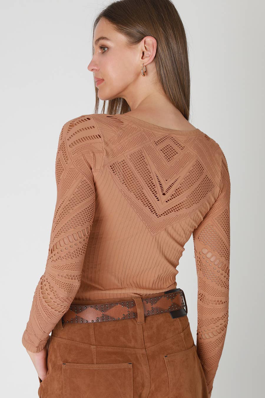 NIKIBIKI - Wholesale Knit Top - Women's - NS8430 - Wide Textured L/S Top8