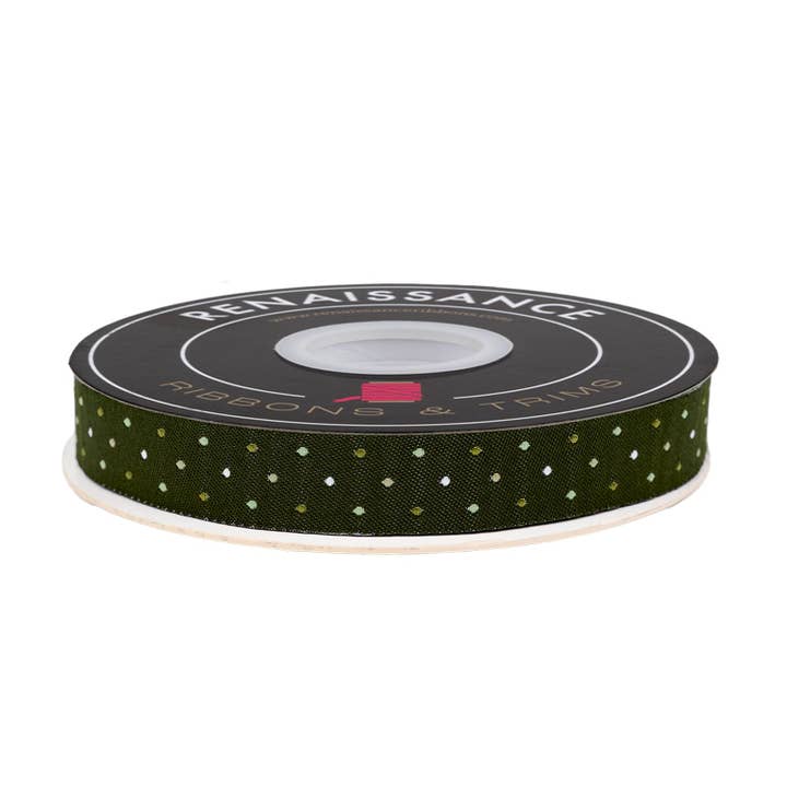 Berry e Pine - Punto Magico nella Foresta - larghezza 5/8" - di Lella Boutique - Bobina da 15 Yarde per la vendita all'ingrosso da parte di Renaissance Ribbons