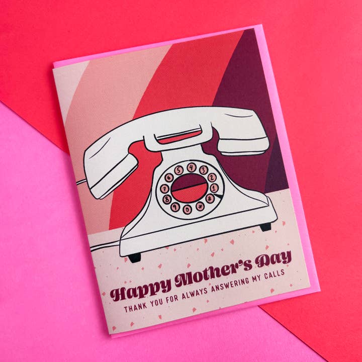 Boss Dotty Paper Co. - Wholesale Mother's Day Card - Mother's Day Call Greeting Card2