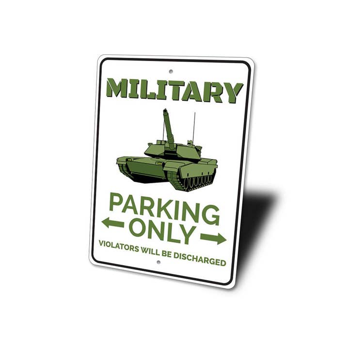 Lizton Sign Shop, Inc - Wholesale Sign - Military Parking Sign3