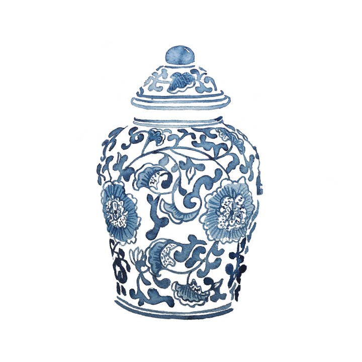 Studio Miller - Wholesale Art print - Blue and White Ginger Jar Art Print1