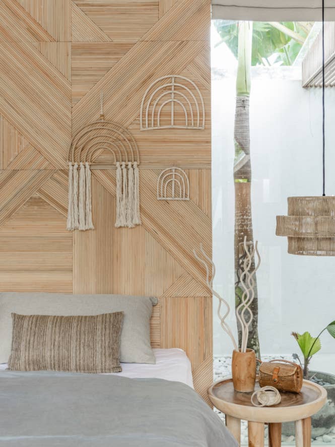 Rainbow Rattan Wall Decor for wholesale by Village Thrive