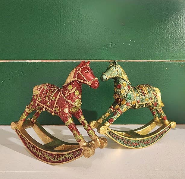 Dekorasyon Gifts  Decor – wholesale Decorative figurine – 5.5" Amara Rocking Horse3