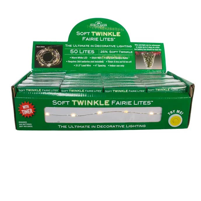 50L B/O TWKL WW FAIRIE LTS+SLV WIRE for wholesale by Kurt S. Adler, Inc.