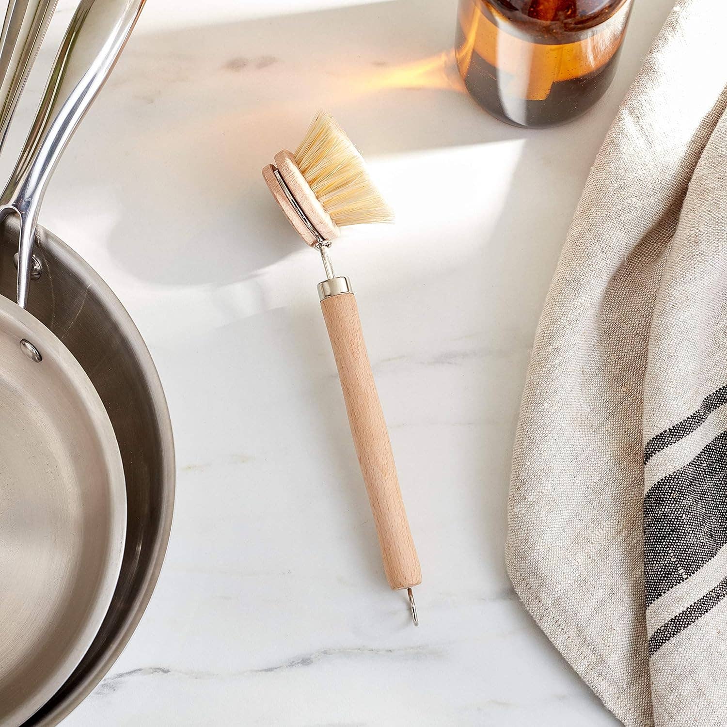 Fox Run Brands – Escova de limpeza por atacado – Pincel de louça natural Fox Run, cerdas de fibra Tampico, 9"2