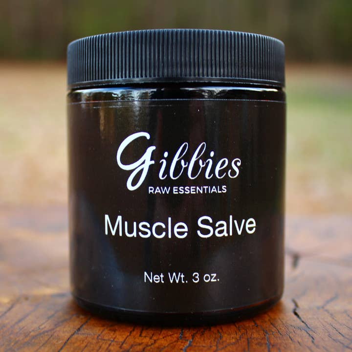 Muscle Salve pour la vente par Gibbies Raw Essentials