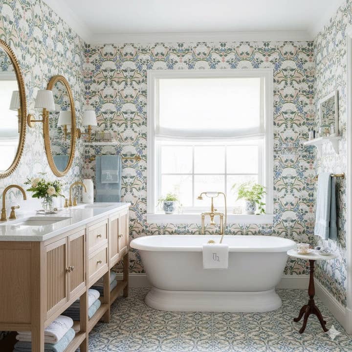 Catherine Wallpaper by Ashton Elizabeth for wholesale by Loomwell Home Goods